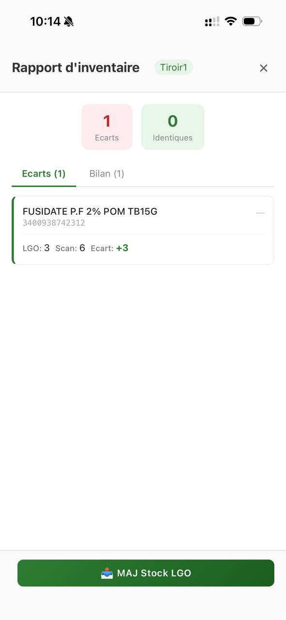 Rapport d'inventaire